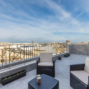 Apartament Terrace View-stylish Two Bedrooms Fully Ac-wifi Penthouse, Msida